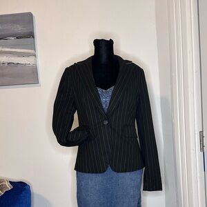 Banana Republic pinstripe blazer with stretch size 0